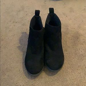 Black booties size 7